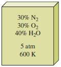 A mixture of ideal gases is made up of 30