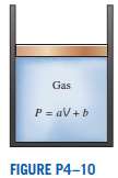 A gas is compressed from an initial volume of 0.42