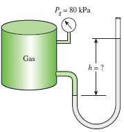 Both a gage and a manometer are attached to a