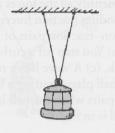 The rope supports a lantern that weighs 50 N. Is