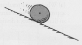 Here the stone is sliding down a friction-free incline.
(a) Identify