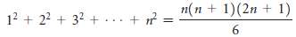 The following formulas can be used to find sums of