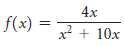 Determine the vertical asymptotes of the graph of the function.
a.