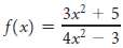 Determine the horizontal asymptote of the graph of the function.
a.