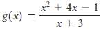 Determine the oblique asymptote of the graph of the function.
a.