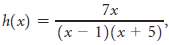 For the functionSolve each of the following.a. h(x) = 0b.