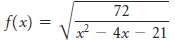 Find the domain of the function
a. 
b.