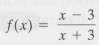 For each rational function in Problem,
(A) Find the intercepts for