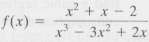 In Problem find the equations of any vertical asymptotes.