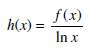 In Problem, find hÊ¹(x), where f (x) is an unspecified
