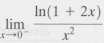 Find each limit in Problem 23 - 46. L'HÃ´pital's rule
