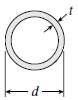 Find the required outside diameter d for a steel pipe