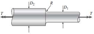 A stepped shaft consisting of solid circular segments having diameters