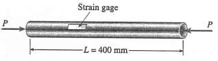 A circular aluminum tube of length L = 400 mm