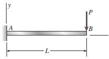 Derive the equation of the deflection curve for a cantilever