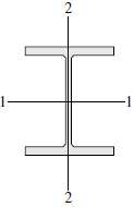 A wide-flange steel column (E = 30 ( 106 psi)