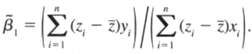 (i) Consider the simple regression model y = (0 +(1x