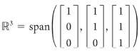 (a) Suppose that vector w is a linear combination of
