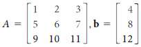 In Exercises 1 and 2, determine if the vector b