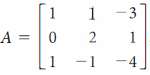 In Exercise 12, determine whether w is in row(A), using