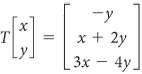 In Exercises, find the standard matrix of the linear transformation