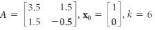 In Exercises 1-4, to see how the Rayleigh quotient method