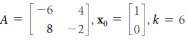 In Exercises 1-2, apply the inverse power method to approximate,
