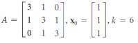 In Exercises 1-2, apply the inverse power method to approximate,