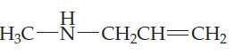 Identify the functional groups in each of the following compounds:
(a)	H3