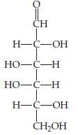 The structural formula for the linear form of galactose is