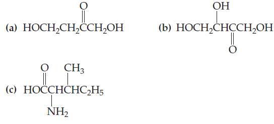 Locate the chiral carbon atoms, if any, in each molecule: