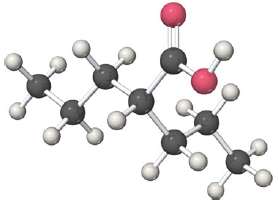 Valproic acid, used to treat seizures and bipolar disorder, is