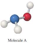 Each of the three molecules shown here contains an OH
