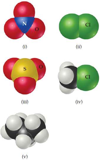 From the molecular structures shown here, identify the one that