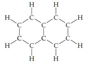 Mothballs are composed of naphthalene, C10H8, a molecule of which