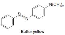 Butter yellow is a dye once used to color margarine.