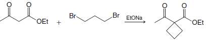 The synthesis of cyclobutanecarboxylic acid given in Section 18.7 was