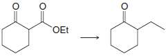 Outline a reaction sequence for synthesis of each of the