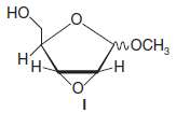 Of the two anomers of methyl 2, 3-anhydro-d-ribofuranoside, I, the