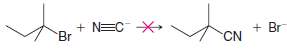 Listed below are several hypothetical nucleophilic substitution reactions. None is
