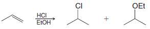 Write a mechanism that accounts for the formation of ethyl