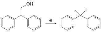 Propose a mechanism that accounts for the following reaction.