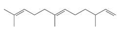 Farnesene (below) is a compound found in the waxy coating