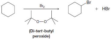 Peroxides are often used to initiate radical chain reactions such