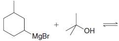 Predict the products of the following acid-base reactions. Using pKa