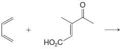 1,3-Butadiene and the dienophile shown below were used by A.