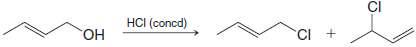 Provide a mechanism that explains formation of the following products.