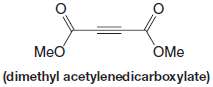 Acetylenic compounds may be used as dienophiles in the Diels-Alder
