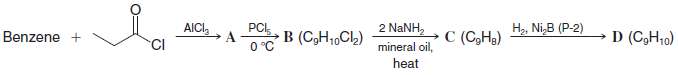 Give structures (including stereochemistry where appropriate) for compounds A-G:
(a)
(b)
(c)
(d)