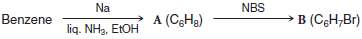 Provide structures for compounds A and B: